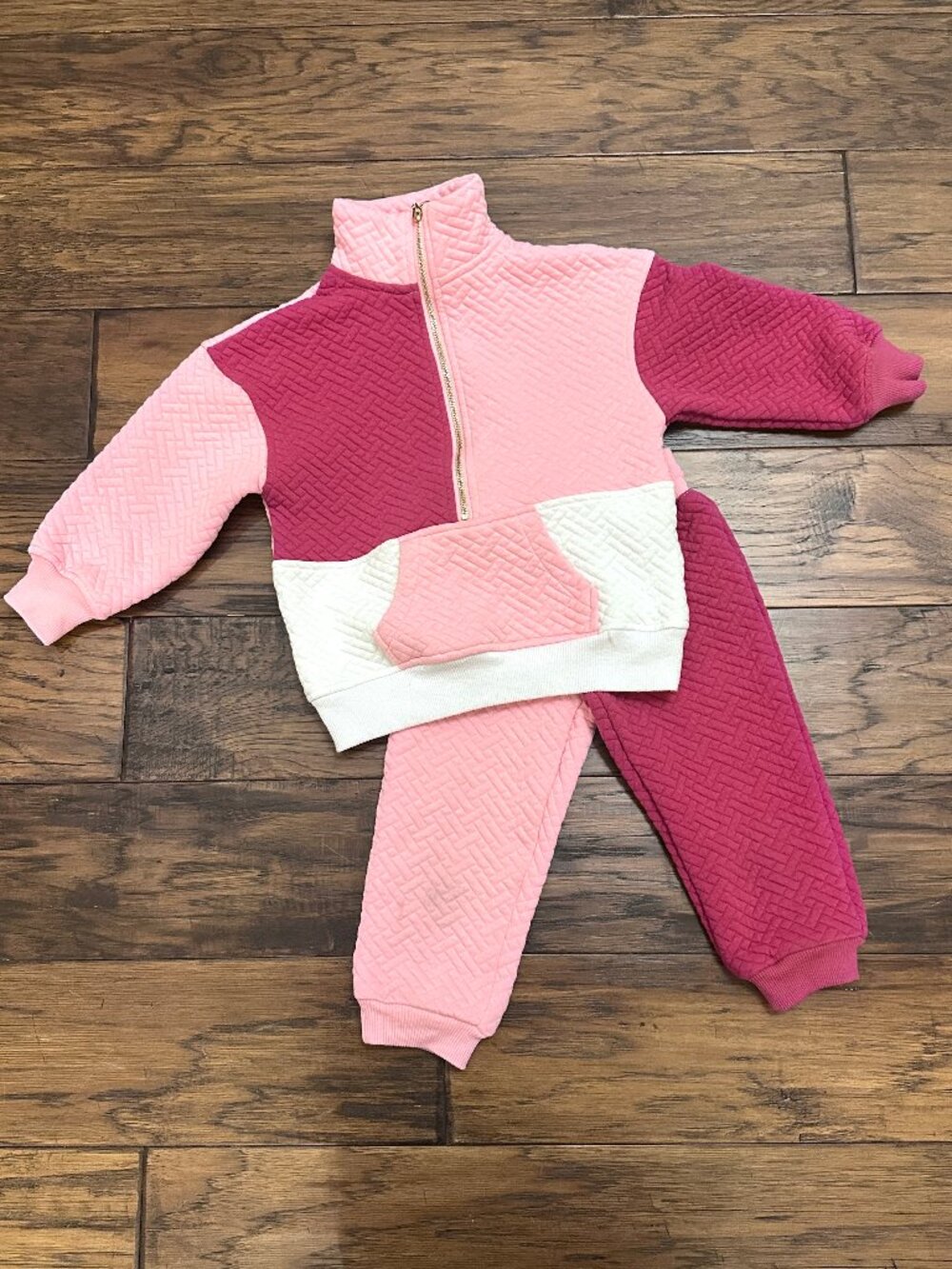 BISBY Colorblock Pullover/Jogger Set